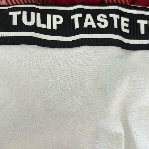 SHEIN White and Black Short Sleeve Tee with Crew Neck - Picture 3 of 4